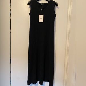 Theory Ribbed Sleeveless Merino Wool Sweater Dress